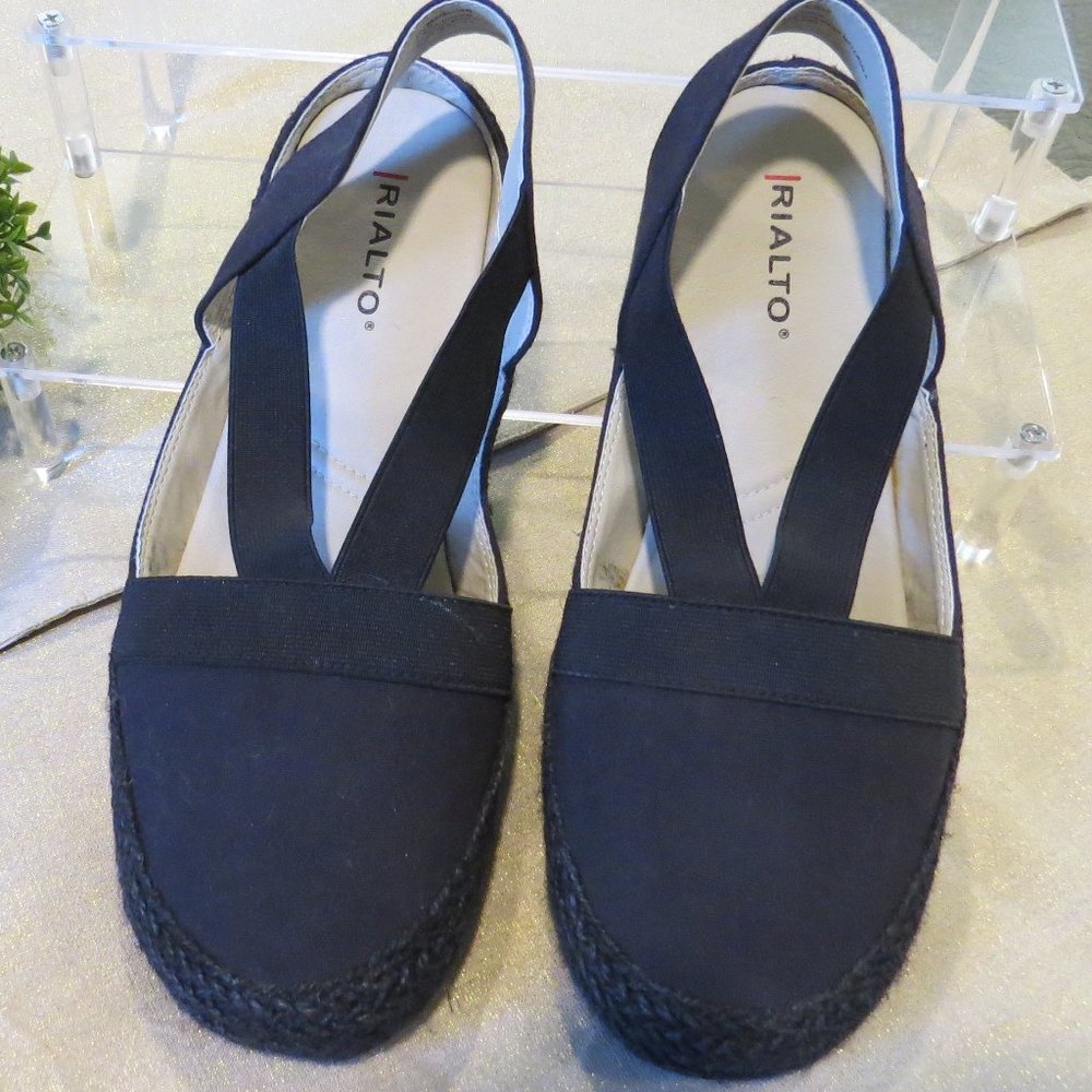 NWOT Rialto Slingback Canvas Slip-on Sandal